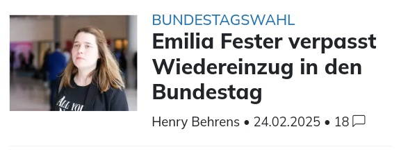 sma_nordlicht's tweet image. Sind wir traurig? Neeeeiiiiiin....👍😂🎯
Hupfdohle Emilia #Fester verpasst Wiedereinzug in den #Bundestag.

Insgesamt werden wohl viele von den Grünen jetzt doch mal schauen müssen, dass sie irgenwie Geld verdienen ohne den Steuerzahler bluten zu lassen.💯
