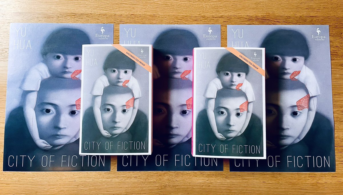 Gorgeous posters of CITY OF FICTION have arrived at Europa HQ! Yu Hua’s new novel is publishing with <a href="/EuropaEdUK/">Europa Editions UK</a> this April, with a stunning cover art by Zhang Xiaogang ✨ Pre-Order a copy now!