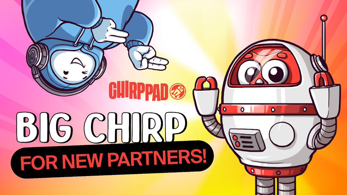 🥳 We are chirping from pure happiness here, Sooners!
🤝 Welcome, <a href="/chirppad/">ChirpPad</a>, our new partner!!
🔹 Complete 4 ChirpPad quests – get 2,000 SOON Points each!
Read on!👇
🧵1/2