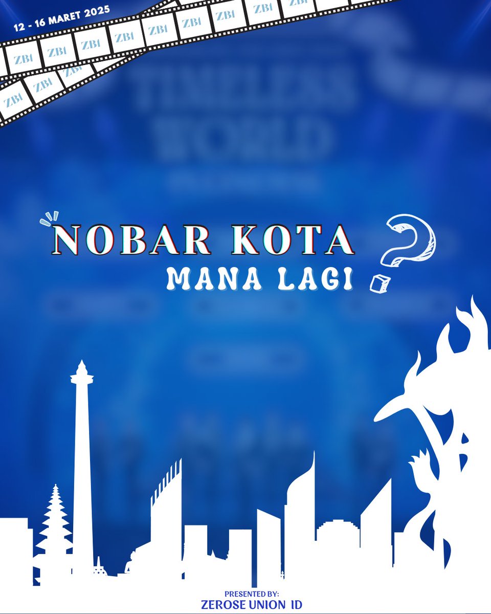 𝙕𝙀𝙍𝙊𝙎𝙀𝙐𝙉𝙄𝙊𝙉𝙄𝘿 𝙋𝙍𝙀𝙎𝙀𝙉𝙏

✦ Here's a sneak peak ✦

NOBAR ZEROBASEONE THE FIRST TOUR [TIMELESS WORLD] IN CINEMAS WILL BE HELD IN 10 CITIES

Ada kota kamu ga nih ? Stay tune untuk next info!

👀 Zerose dari kota mana lagi yang mau join nobar? absen dibawah ya👇🏻