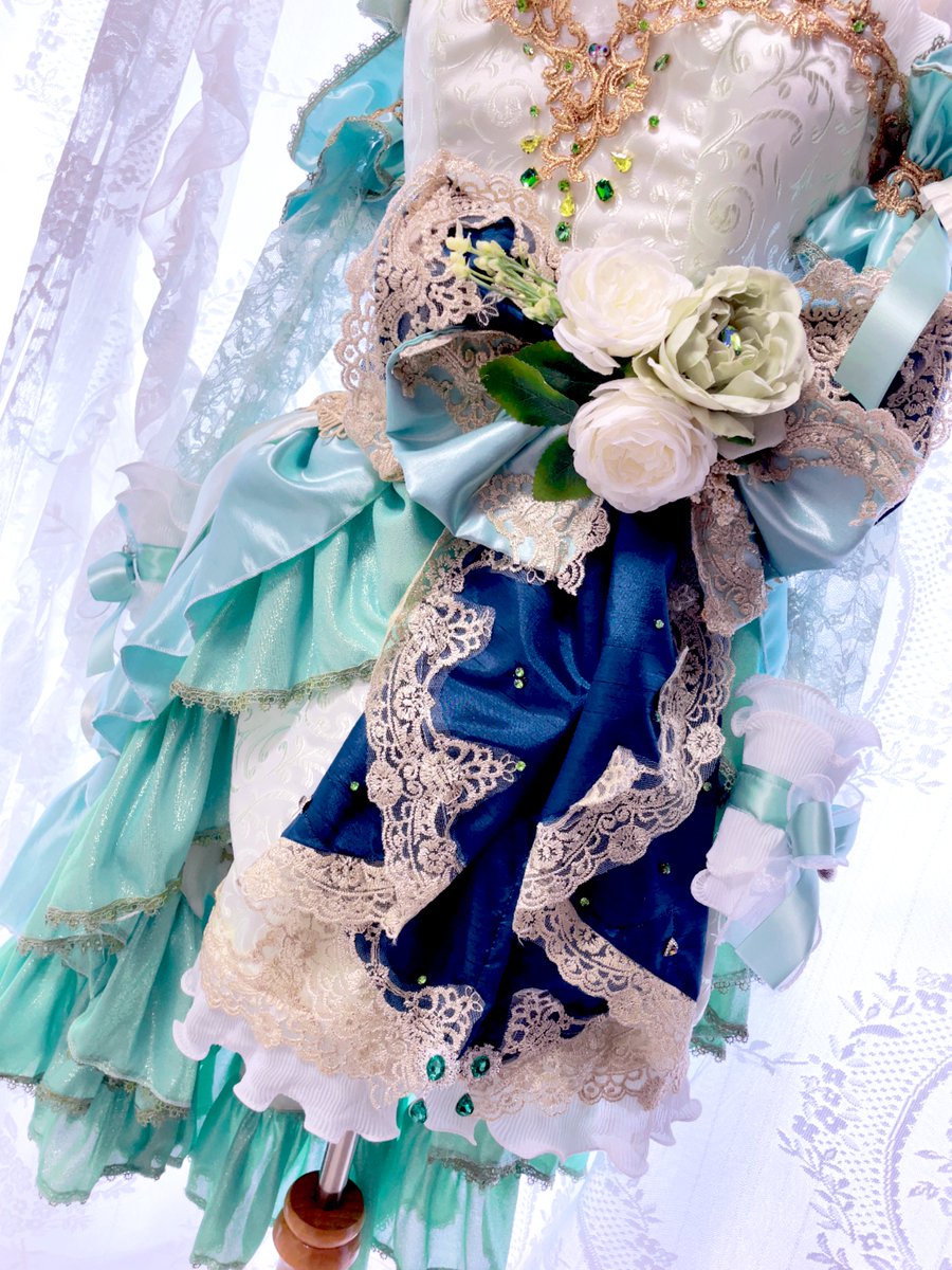 ♡アイドル衣装
生誕祭ライブの衣装としてご着用いただきました✨
森の女神さま👼みたいなイメージです！緑の衣装あまり作ることないからうれしかったです！
ありがとうございました🙇‍♂️♡

#生誕祭衣装
#しゃけ製