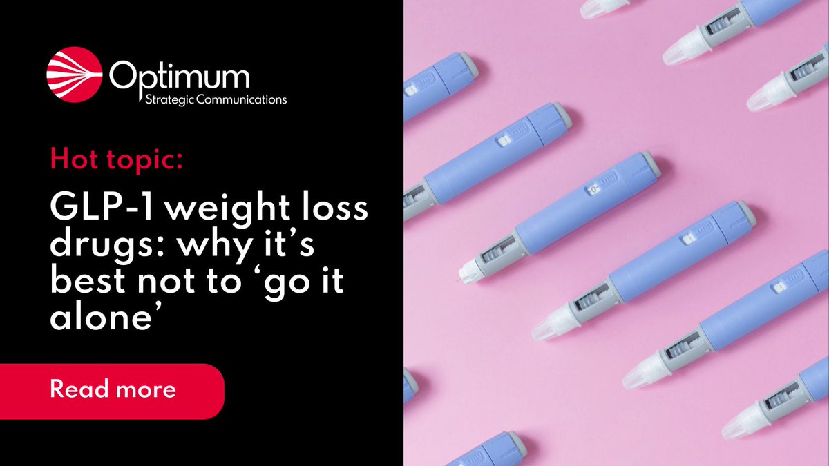 This week’s hot topic looks at how many people are taking GLP-1 weight loss drugs and the potential pitfalls of using them without professional support. Check it out below ⬇️ 
optimumcomms.com/hot-topic-wh... 
#weightloss #diabetes #GLP-1