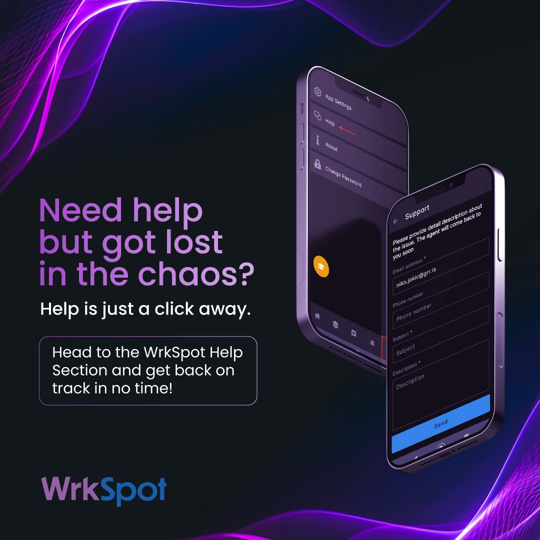 Wrkspot's tweet image. Feeling stuck? Don&apos;t worry! WrkSpot Help Section is here to save the day! Click, search, solve - it&apos;s that easy!

#WrkSpotHelp #SupportMadeSimple