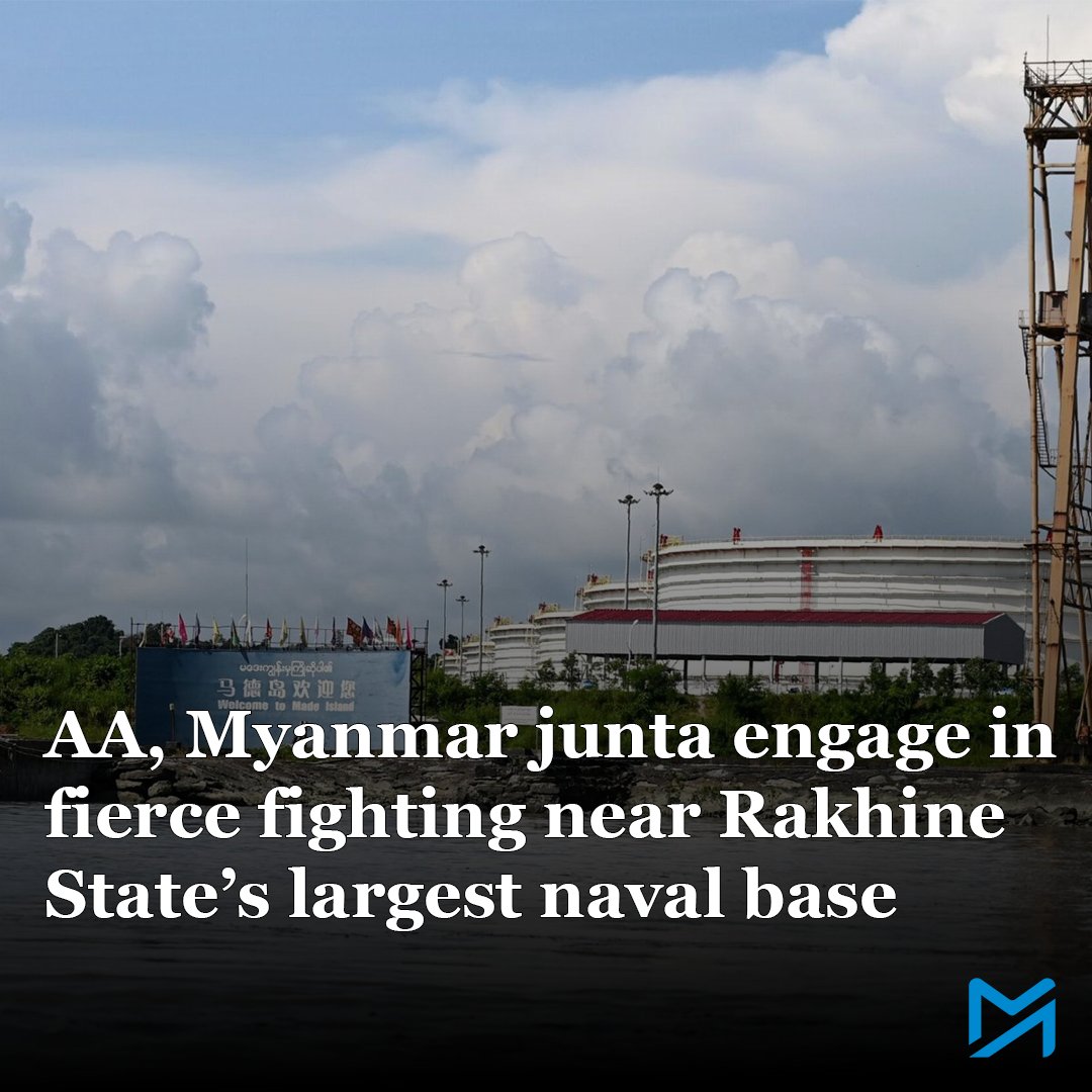 The fighting, which is also close to major Chinese-backed sea-port and pipeline projects, comes as regime officials meet Chinese investors in Naypyitaw

Read more:
myanmar-now.org/en/news/aa-mya…