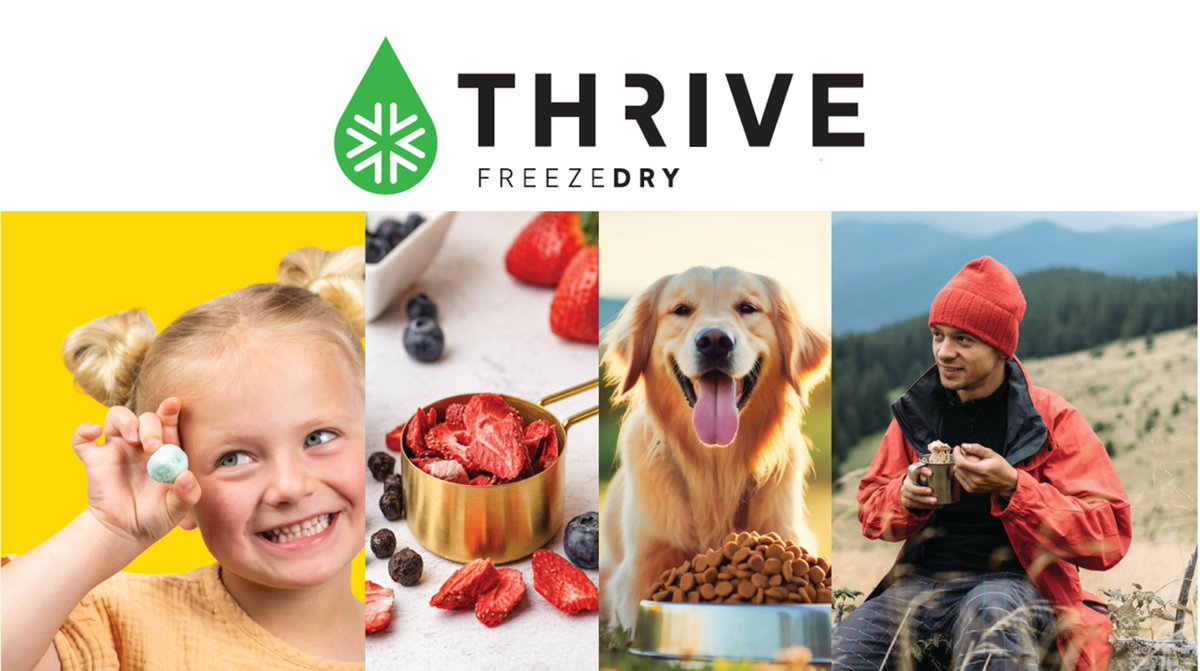 Some EXCITING News! The Thrive Freeze Dry team will be exhibiting at Expo West in Anaheim March 5th through 7th. Stop by Booth #2996 to try some of our fantastic food and to learn more about how we can partner together to build on your current success! thrivefreezedry.com