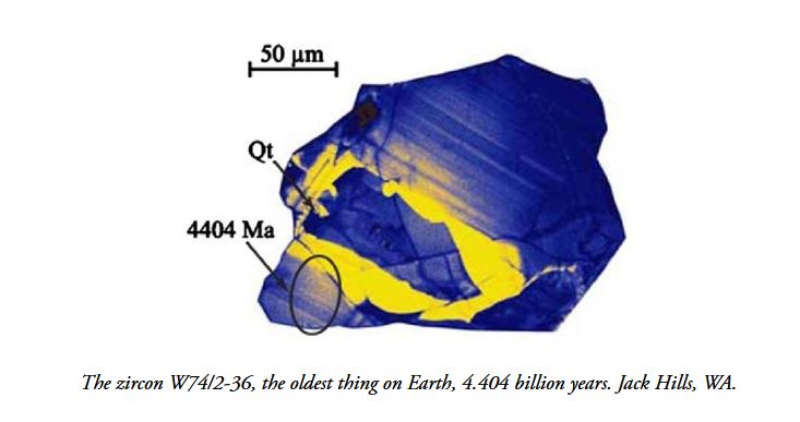 I met a traveller from an antique land... 💎
February  24, 2014, a 4.404 billion-year-old zircon crystal from Western  Australia’s Jack Hills region is announced to be the oldest known  mineral on Earth (with Earth being ~4.51 billion years old) #MineralMonday
