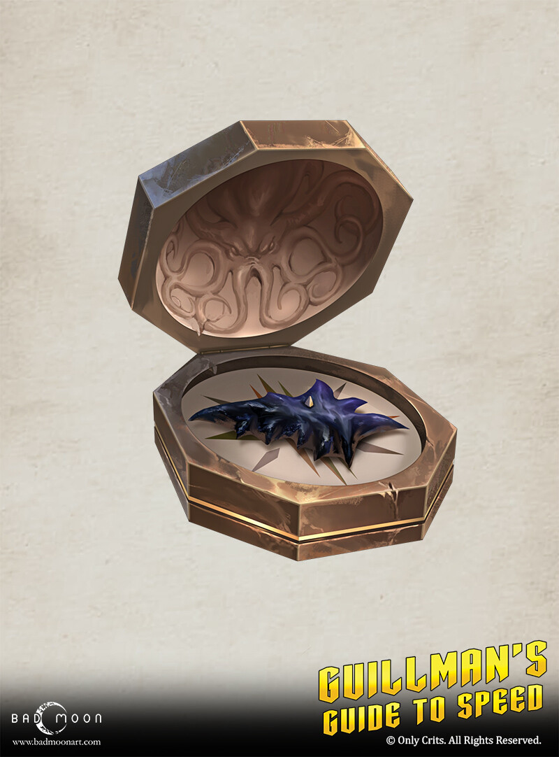 Guillman's Guide to Speed -#Props
artstation.com/artwork/4N69Rl

Art by: Bad Moon Art Studio <a href="/badmoonart/">BAD MOON ART STUDIO</a> 
Art Directors: Kit Ho, Johnathan
Artists: Kit Ho, Bee

badmoonart.com
artstation.com/badmoonartstud…

#BadMoonArtStudio #illustration #dnd #props