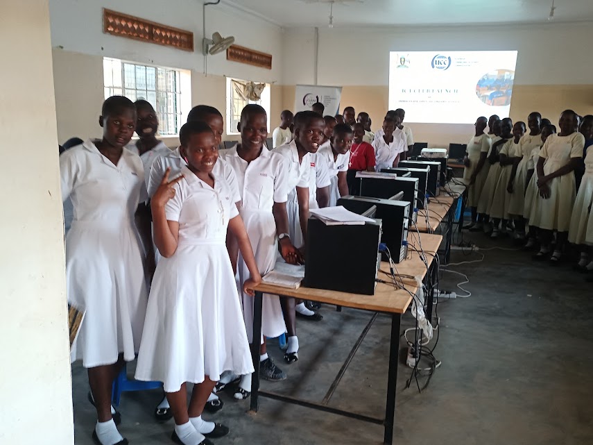 It was such a joyful moment during the launching of the ICT club at Immaculate Girls secondary School in Soroti