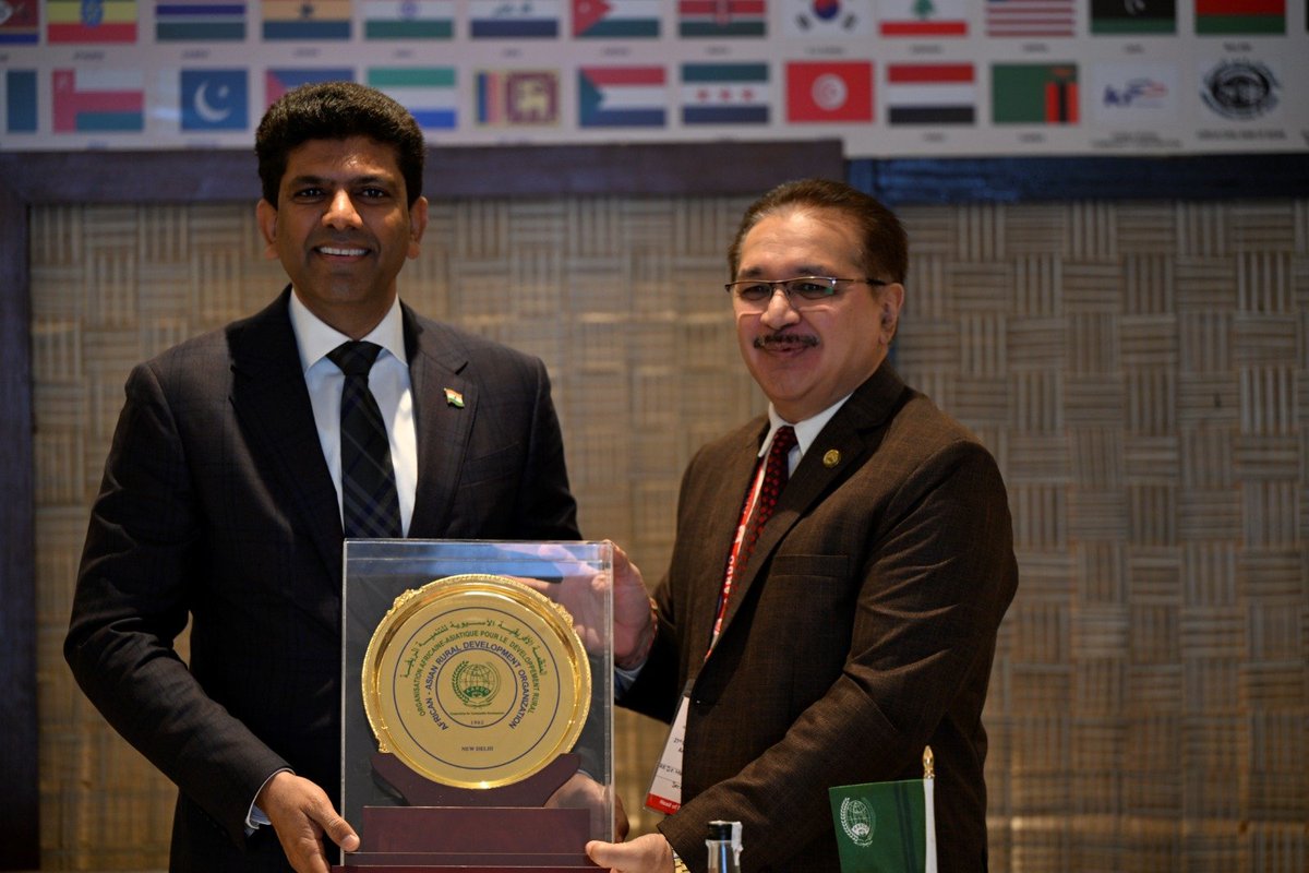 airnewsalerts's tweet photo. Minister of State for Rural Development Dr Chandra Sekhar Pemmasani chaired the concluding session of 21st session of the African-Asian Rural Development Organization (AARDO) Conference in New Delhi.

He said the collective vision from the brainstorming session of the 21st #AARDO would strengthen the deep bonds between Asia and Africa-region.