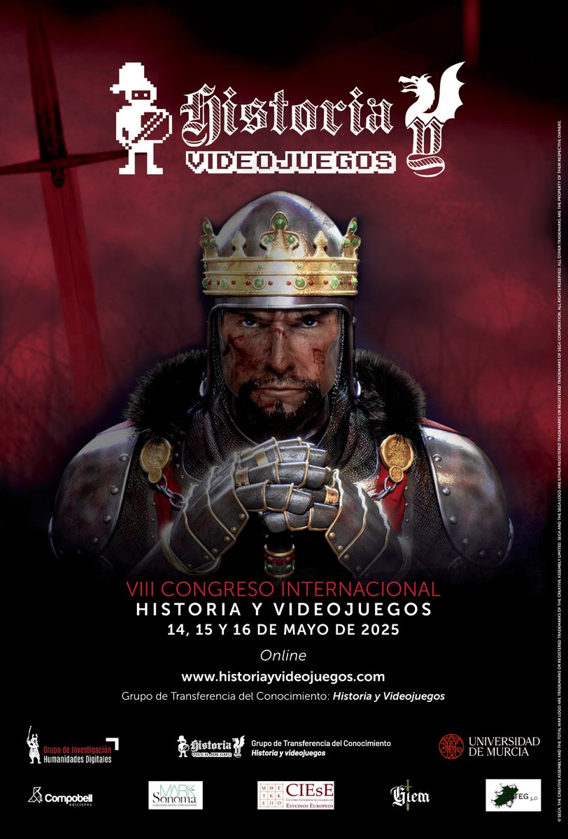 Convocado el VIII Congreso Internacional "Historia y Videojuegos. 14-16 mayo 2025. Más información: historiayvideojuegos.com/viii-congreso-…