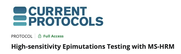 MethylDetect's tweet image. A new protocol featuring our assays published: High-sensitivity Epimutations Testing with MS-HRM
#cancer #BRCA1 #prevention #epigenetics #breastcancer #detection #epimutation #epimelt #prediposition
pubmed.ncbi.nlm.nih.gov/39928292/