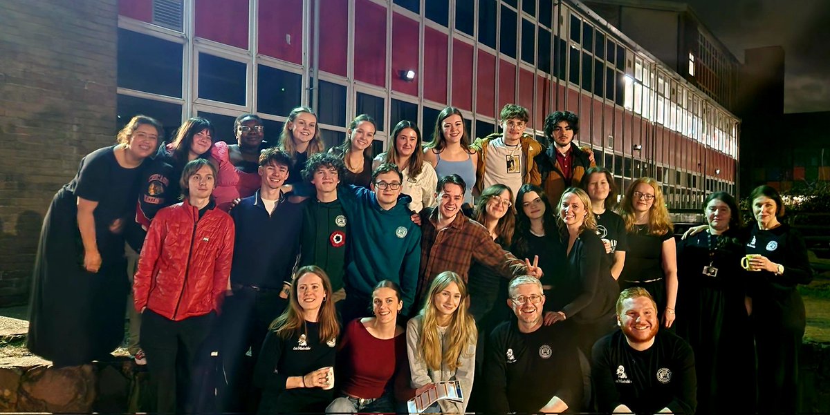 MusicCHS's tweet image. It&apos;s rest and recovery for the Les Mis cast! It takes some time to get back to normal after such a big production. I love these pics from our last night. First, the Yr13 leavers, then the orchestra, finally the stage crew at the Barricade!