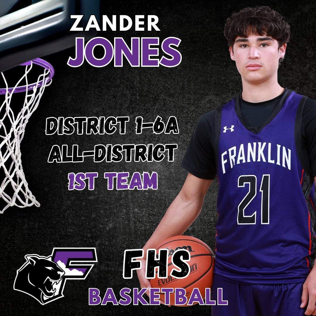 Please help us congratulate Zander Jones for being selected to the District 1-6A, All-District 1st Team.
