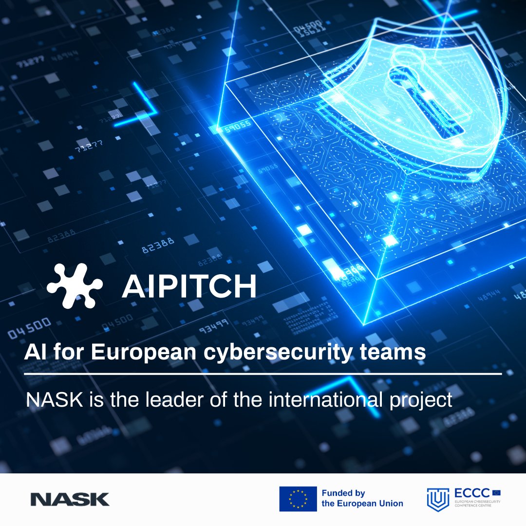 💡Operational teams responsible for #cybersecurity in European Union countries will be  equipped with an AI-based toolkit that will significantly facilitate  their work. We are proud that the NASK Institute is leading the  international consortium that will implement the project