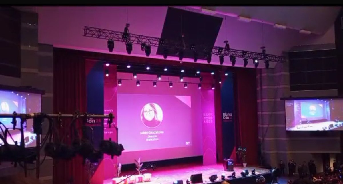 ZainaFoundation's tweet photo. #Rightscon2025 opening ceremony.  Huge Human Rights summit in the digital age #Keepiton  ⁦@accessnow⁩ ⁦@rightscon⁩ https://t.co/ZGjEcZHr2R