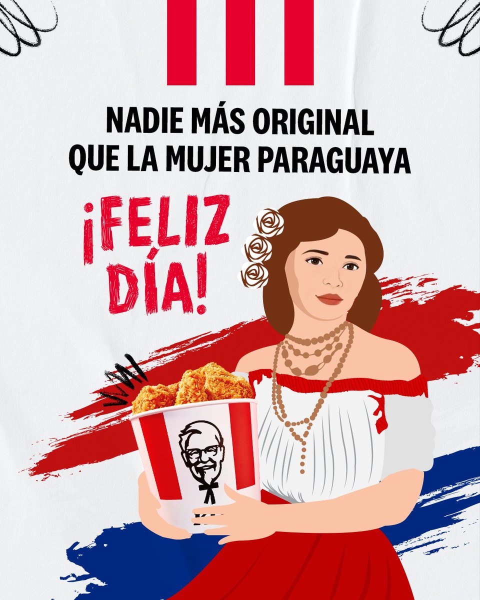 kfc__py's tweet image. El pollo más original del condado felicita a las mujeres más originales y valientes del continente.✨😎

#FingerLickinGood #AlwaysOriginal
#KFC10AÑOS