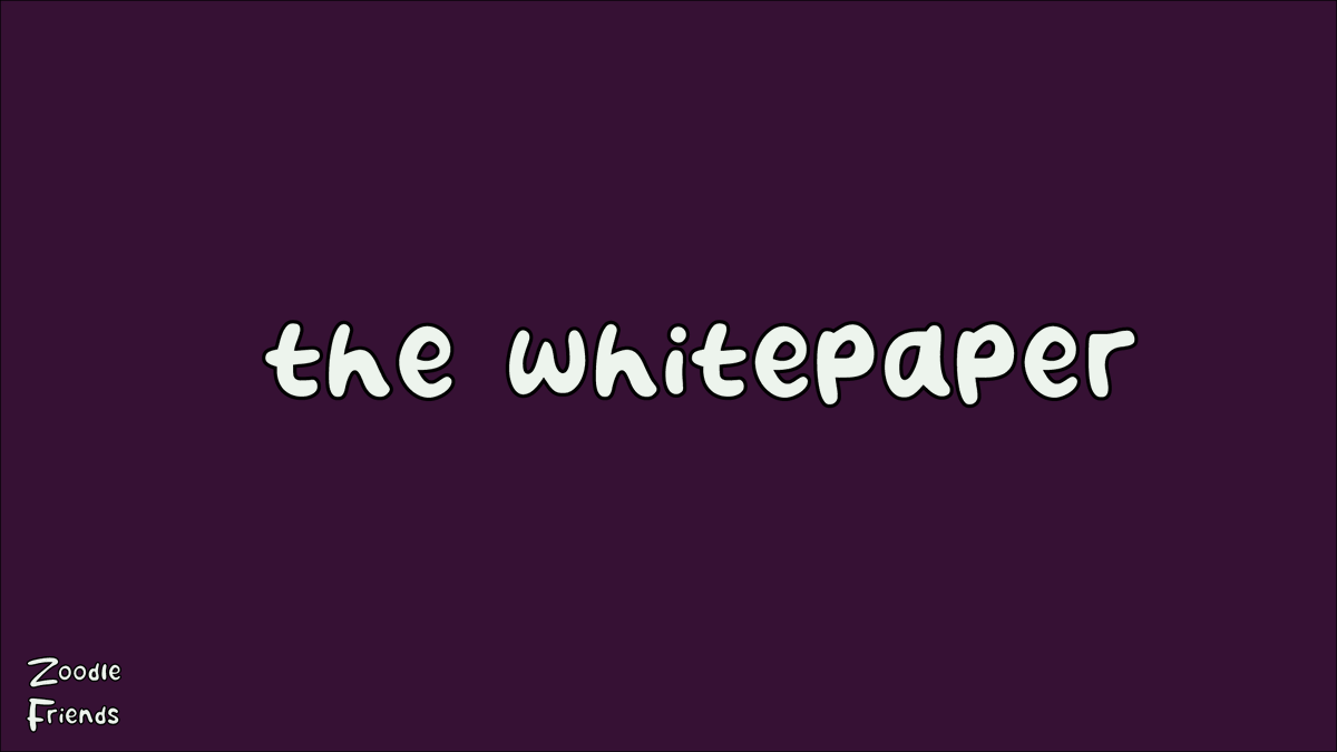 Dear zoodle friends, our Whitepaper is now out.

Please read our whitepaper here: zoodle-friends.gitbook.io/zoodle-friends

Like&amp;RT for a chance to win 1 EGLD + 5 NFTs