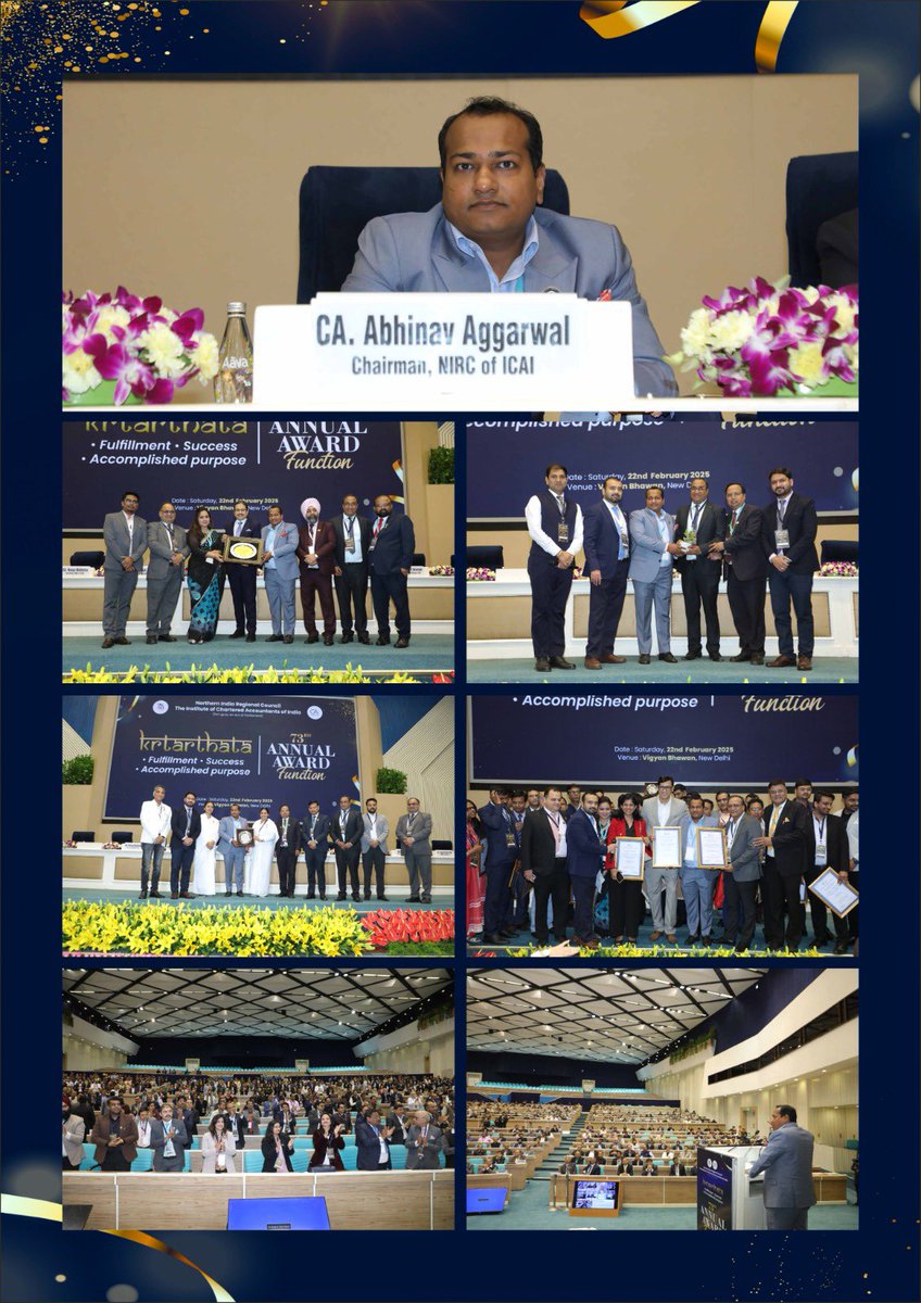 thenirc's tweet photo. NIRC Annual Award Function 2024-2025: A Night to Remember
Thank you to everyone who contributed to making this event a grand success. 

Let’s continue to strive for excellence, unity, and leadership in all that we do.

#NIRC #AnnualAwards #CelebratingExcellence #CAFraternity https://t.co/NXbl86Z6ob