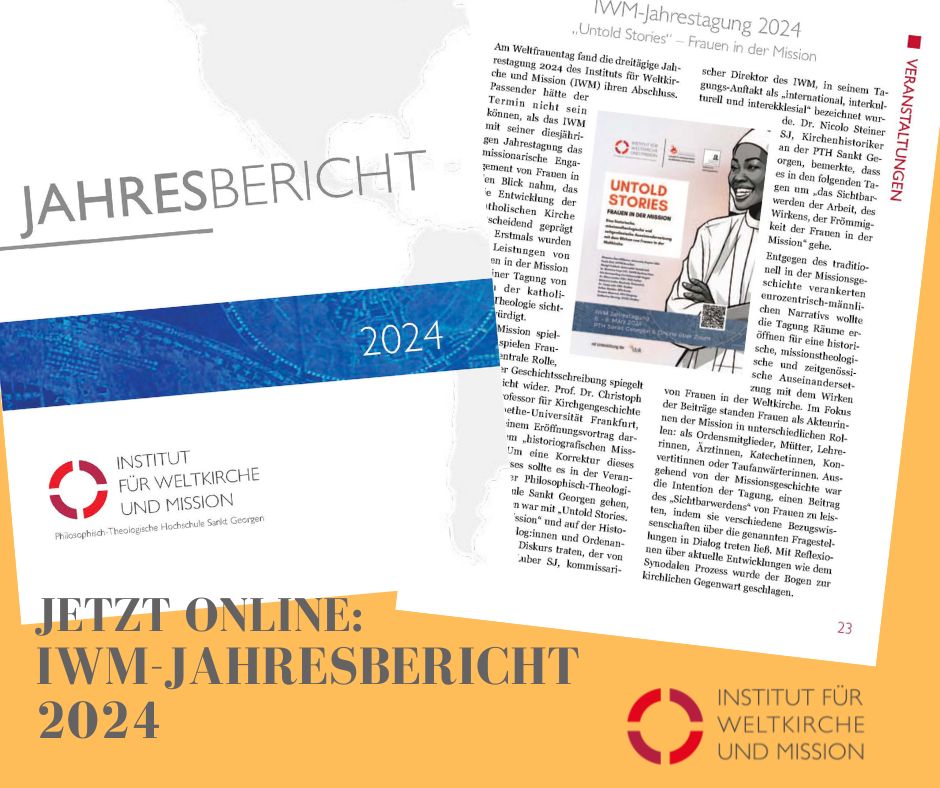 📖 IWM-Jahresbericht 2024 als eMagazin veröffentlicht: Einen Einblick in unsere vielseitige Arbeit vermitteln die Beiträge im aktuellen Jahresbericht. Viel Spaß beim Lesen!👉 bit.ly/IWM-JB-24
#weltkirche #mission #theologie