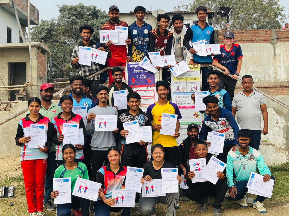 Cricket Without Boundaries (@cwbglobal) on Twitter photo Second <a href="/ICC/">ICC</a> Foundation+ Positive Youth Development course completed ✅
<a href="/SABALNEPAL/">SABAL NEPAL</a> <a href="/NCFnepalcricket/">Nepal Cricket Foundation</a> <a href="/madheshcricket/">Madhesh Cricket</a> Second <a href="/ICC/">ICC</a> Foundation+ Positive Youth Development course completed ✅
<a href="/SABALNEPAL/">SABAL NEPAL</a> <a href="/NCFnepalcricket/">Nepal Cricket Foundation</a> <a href="/madheshcricket/">Madhesh Cricket</a>