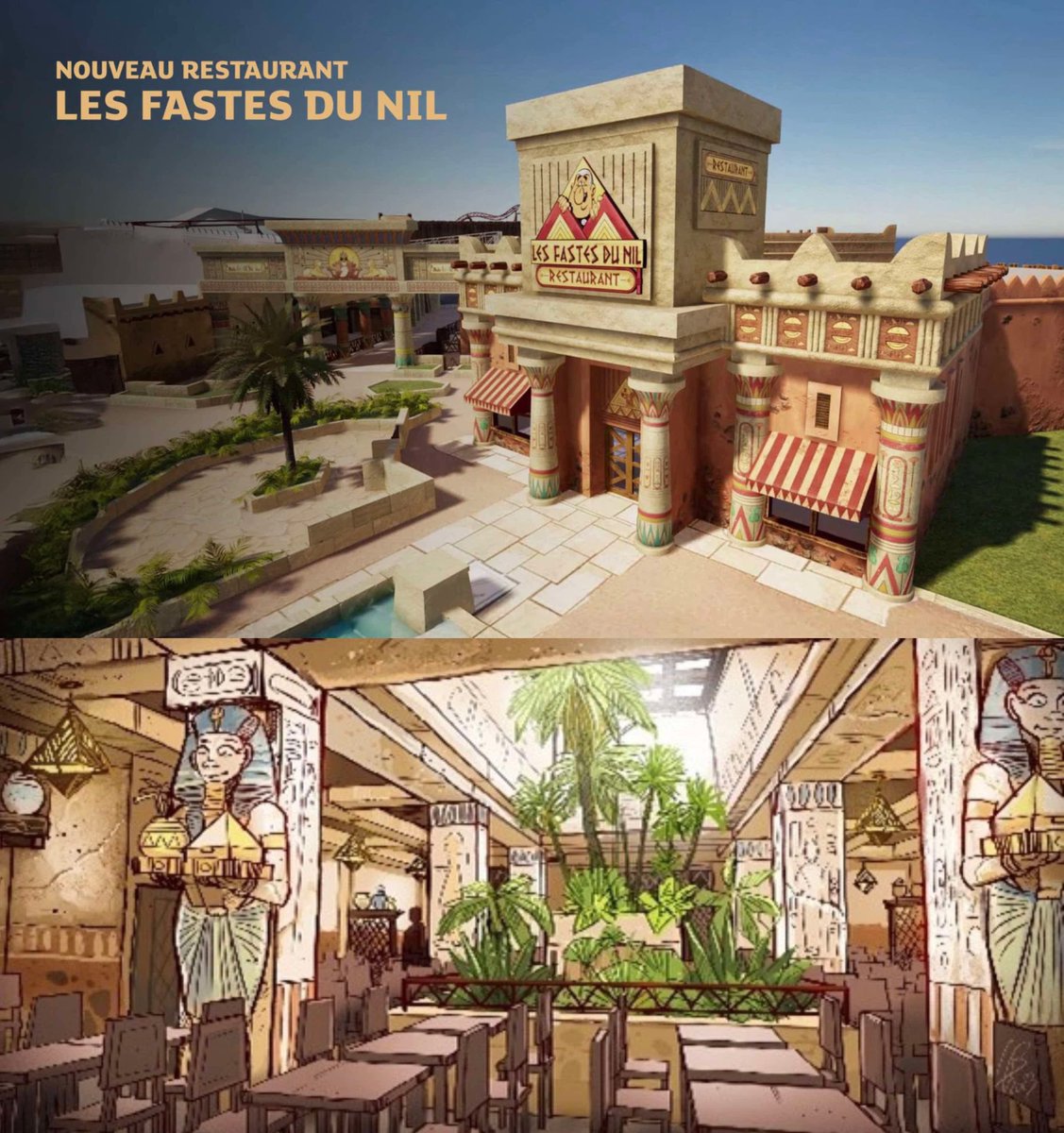 Dans son nouveau restaurant Les Fastes du Nil ouvrant le 5 avril, le <a href="/ParcAsterix/">Parc Astérix</a> promet une spécialité unique en France : le burger merguez. 🍔
Cela vous donne envie ?