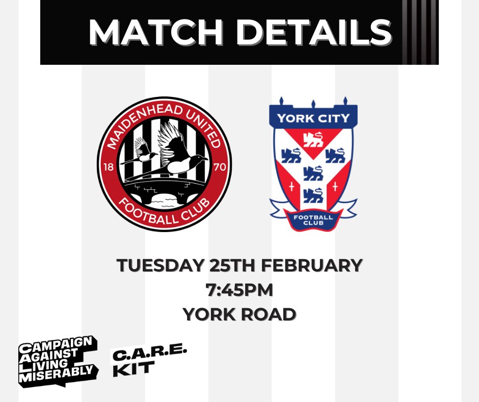 MUFCYorkRoad's tweet photo. It's a quick turnaround as we get set to welcome York City to Berkshire tomorrow night 🔜
All the details including what to do if you have a ticket from the original fixture date are in our match preview 🗞️
Click here 👇
https://t.co/mj6OgPq15Y https://t.co/DgwhJD6tG1