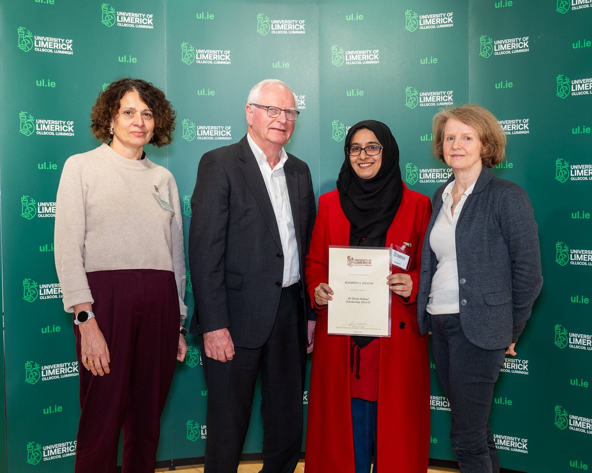 Public Health MSc (@publichealthul) on Twitter photo Congratulations to Maimoona Khalid awardee of the Dr Sheila Boland Scholarship in Public Health. This Scholarship will give Maimoona the opportunity to undertake her 8-week practicum at the University of Arizona.
<a href="/publichealthul/">Public Health MSc</a> <a href="/MedicineAtUL/">UL School of Medicine</a>
<a href="/ProfColumDunne/">Colum Dunne</a> <a href="/CumminsNM/">Dr. Niamh Cummins</a> <a href="/ulglobal/">UL Global</a> Congratulations to Maimoona Khalid awardee of the Dr Sheila Boland Scholarship in Public Health. This Scholarship will give Maimoona the opportunity to undertake her 8-week practicum at the University of Arizona.
<a href="/publichealthul/">Public Health MSc</a> <a href="/MedicineAtUL/">UL School of Medicine</a>
<a href="/ProfColumDunne/">Colum Dunne</a> <a href="/CumminsNM/">Dr. Niamh Cummins</a> <a href="/ulglobal/">UL Global</a>