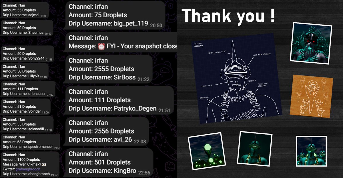 Today conclude's the February's Drop 🗿

Thank you for your thanks &amp; Shoutout to these amazing people 💧

@/avi_26
@/SirBoss
@/YasMaz
<a href="/abangbrooch/">Abang Brooch (previously @azhareewahid)</a>
@/KingBro
<a href="/Ebraheem_isah/">IB😷</a>
@/driphauser
@/Patryko_Degen
@/spectro_nft
@/Iz_
@/MiTv60535057
<a href="/dillon__0_/">Dillon</a>
@/Shaemus
<a href="/Sagaminter/">VocoSolana Lurker</a>
@/GeorgyIO