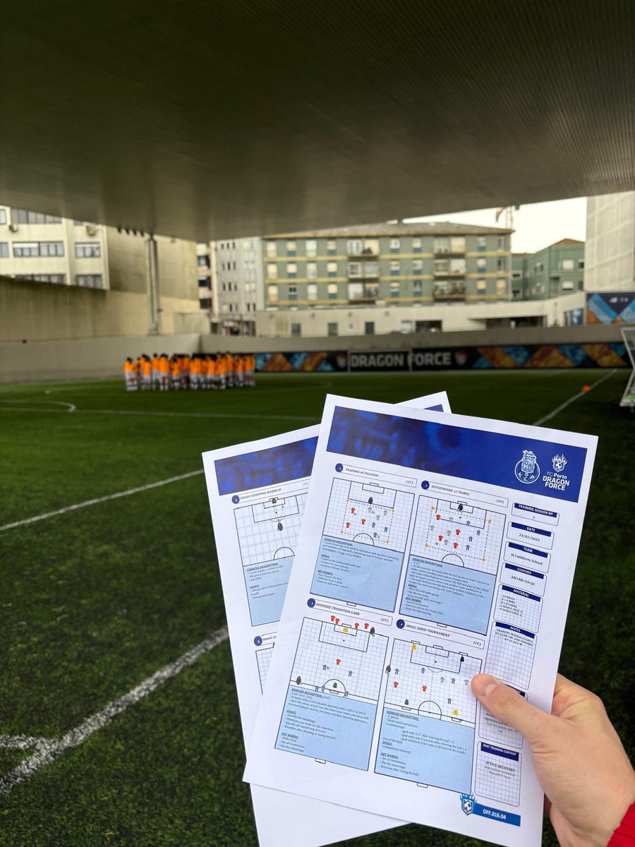 StCuthbertsCC's tweet photo. Day 4 🇵🇹⚽️

Training session 1️⃣ of the day for the @StCuthbertsHigh pupils. Ran by the Dragon Force @FCPorto coaches

#StCuthbertsFormingGreatMen 
#StCuthbertsCC 
#OneBounce https://t.co/PZVSXauJ8B