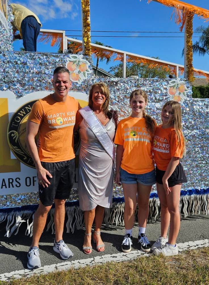 Marty Kiar (@martykiar) on Twitter photo I had the best time in the <a href="/TownofDavie/">Town of Davie, FL</a> Orange Blossom Parade. I remember being in it as a child when my dad was the Mayor of Davie. My wonderful sister Casey was this year’s Orange Blossom Queen! The <a href="/MartyKiarBCPA/">Broward PAO</a> signed up residents for tax saving exemptions and Owner Alert! I had the best time in the <a href="/TownofDavie/">Town of Davie, FL</a> Orange Blossom Parade. I remember being in it as a child when my dad was the Mayor of Davie. My wonderful sister Casey was this year’s Orange Blossom Queen! The <a href="/MartyKiarBCPA/">Broward PAO</a> signed up residents for tax saving exemptions and Owner Alert!