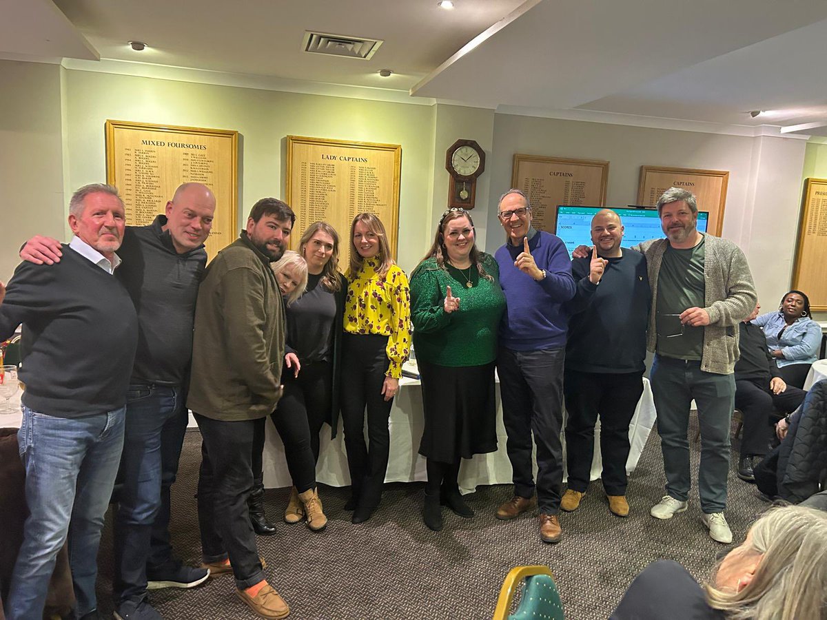 Ealing Golf Club (@ealinggolfclub) on Twitter photo Last Saturday saw our annual Quiz Night with team “ I know this one” victorious this year 🧠🏆
A huge thanks go to Club President and Quizmaster, <a href="/paul_groarke/">Paul Groarke</a> and Club Captain, Tracy Pearcy 🙏👏 Last Saturday saw our annual Quiz Night with team “ I know this one” victorious this year 🧠🏆
A huge thanks go to Club President and Quizmaster, <a href="/paul_groarke/">Paul Groarke</a> and Club Captain, Tracy Pearcy 🙏👏