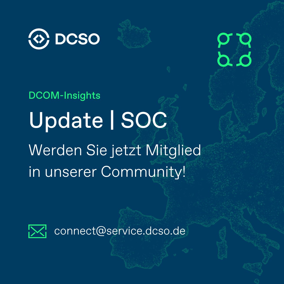 🌐 #𝗗𝗖𝗦𝗢-#𝗖𝗼𝗺𝗺𝘂𝗻𝗶𝘁𝘆 𝗜𝗻𝘀𝗶𝗴𝗵𝘁𝘀: #𝗦𝗢𝗖 🌐

Diese Woche: 𝗦𝗢𝗖-𝗦𝘁𝗿𝗮𝘁𝗲𝗴𝗶𝗲 𝘂𝗻𝗱 𝗧𝗲𝗰𝗵𝗻𝗼𝗹𝗼𝗴𝗶𝗲𝗻

⬪ 𝗭𝗲𝗻𝘁𝗿𝗮𝗹𝗲 𝗗𝗶𝘀𝗸𝘂𝘀𝘀𝗶𝗼𝗻𝗲𝗻 𝘇𝘂𝗿 𝗦𝗢𝗖-𝗔𝗿𝗰𝗵𝗶𝘁𝗲𝗸𝘁𝘂𝗿

Jetzt Mitglied werden!👉 bit.ly/458WGIY