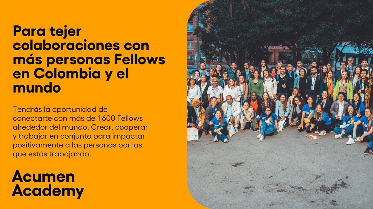 AcumenAcademy (@acumenacademy) on Twitter photo 🚀 El Programa de Fellows de Acumen conecta a personas que están diagnosticando su entorno y multiplicando el impacto en sus comunidades. 
Conoce otros beneficios de ser parte de este cambio.
Aplica antes del 27 de febrero 
👉 hubs.la/Q032XrK20 🚀 El Programa de Fellows de Acumen conecta a personas que están diagnosticando su entorno y multiplicando el impacto en sus comunidades. 
Conoce otros beneficios de ser parte de este cambio.
Aplica antes del 27 de febrero 
👉 hubs.la/Q032XrK20