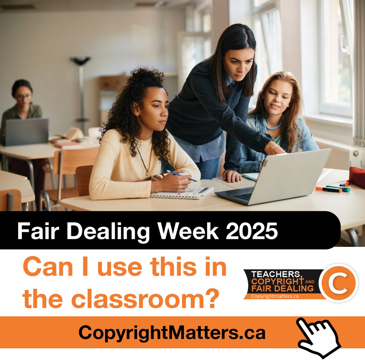 Teachers, Copyright, and Fair Dealing
Know your rights. Know the limits.
copyrightmatters.ca
#fairdealingworks
#cdnteachers
#copyrightmatters
