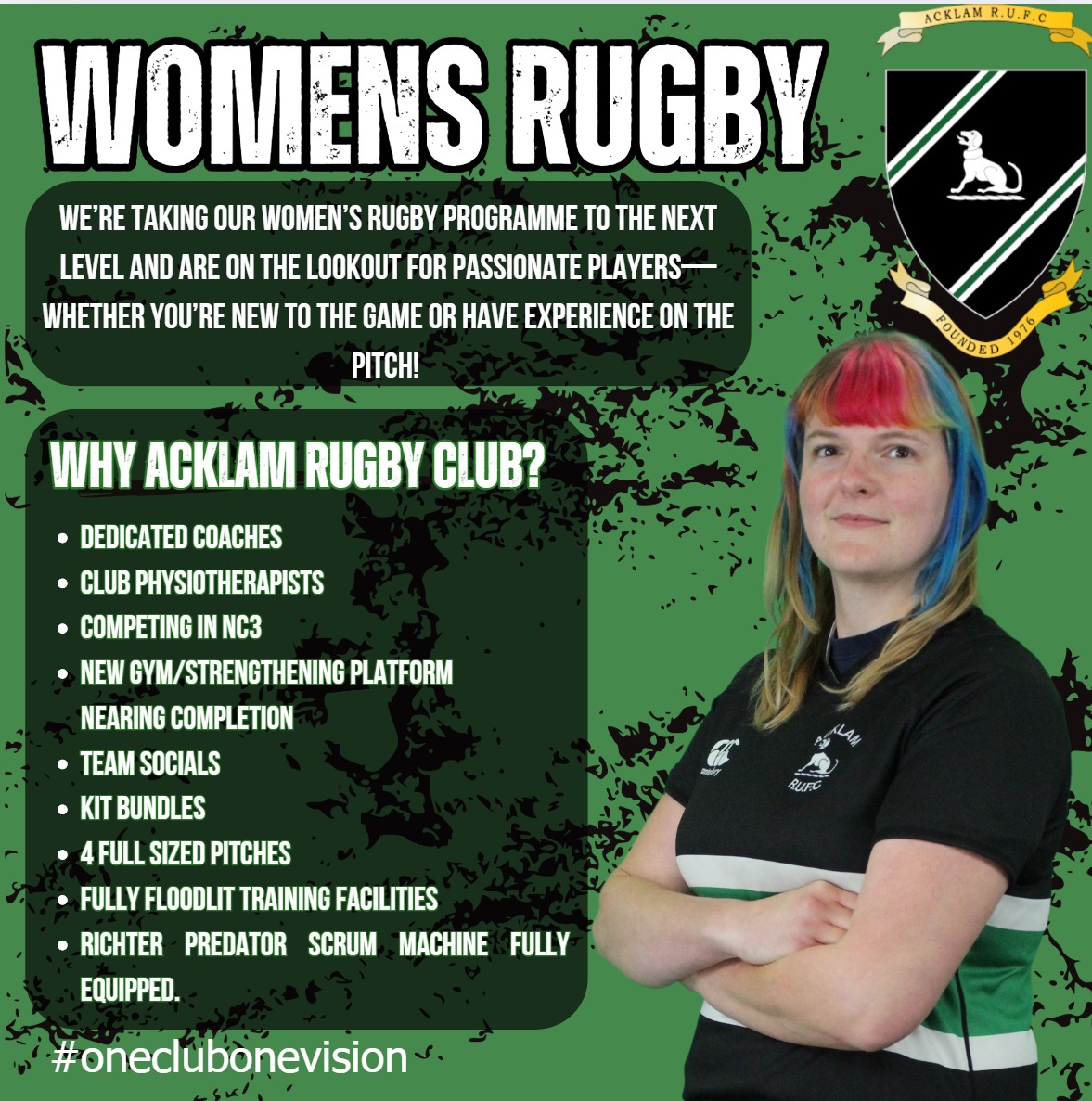 🏉🔥 JOIN THE ACKLAM HURRICANES! 🔥🏉

💭 Interested in joining the Hurricanes? Message us today and be part of something special! 🏉💚