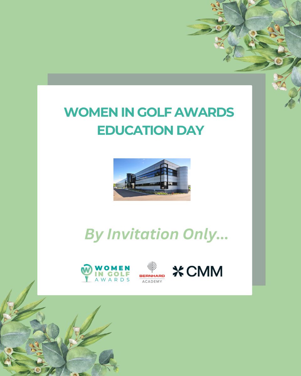 Our new addition is a Leadership Education &amp; Insights Day.
Our 2024 finalists &amp; winners have been invited to a day in collaboration with <a href="/Coltmm/">CMM</a> &amp; <a href="/BernhardAcademy/">Bernhard Academy</a>. Attendees will enjoy a career planning session, a fantastic workshop &amp; networking with sponsors.
#womeningolfawards