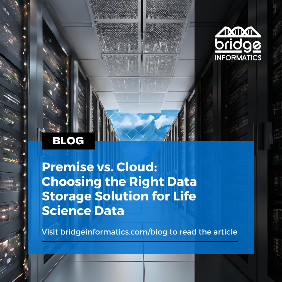 Bridge_Info_USA's tweet image. On-premise vs. #Cloud Storage: wondering which is best for your #lifesciencedata? Read our blog to help decide which solution aligns best with your company’s needs: bridgeinformatics.com/premise-vs-clo… #LifeSciences #DataStorage #Biotech #Pharma #Genomics #DataManagement