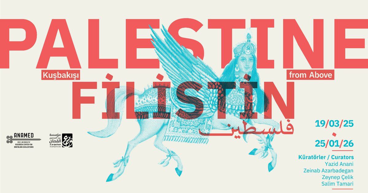 ANAMED is hosting a timely exhibition in cooperation with A.M. Qattan Foundation: Palestine from Above. Curated by Yazid Anani, Zeinab Azarbadegan, Zeynep Çelik, and Salim Tamari, it was originally shown in Ramallah in 2021.