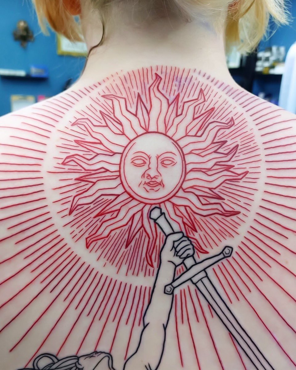 My “Indomitable” - tattoo in progress by the talented Little Lamb Tatts! 🤘, image size:960x1200