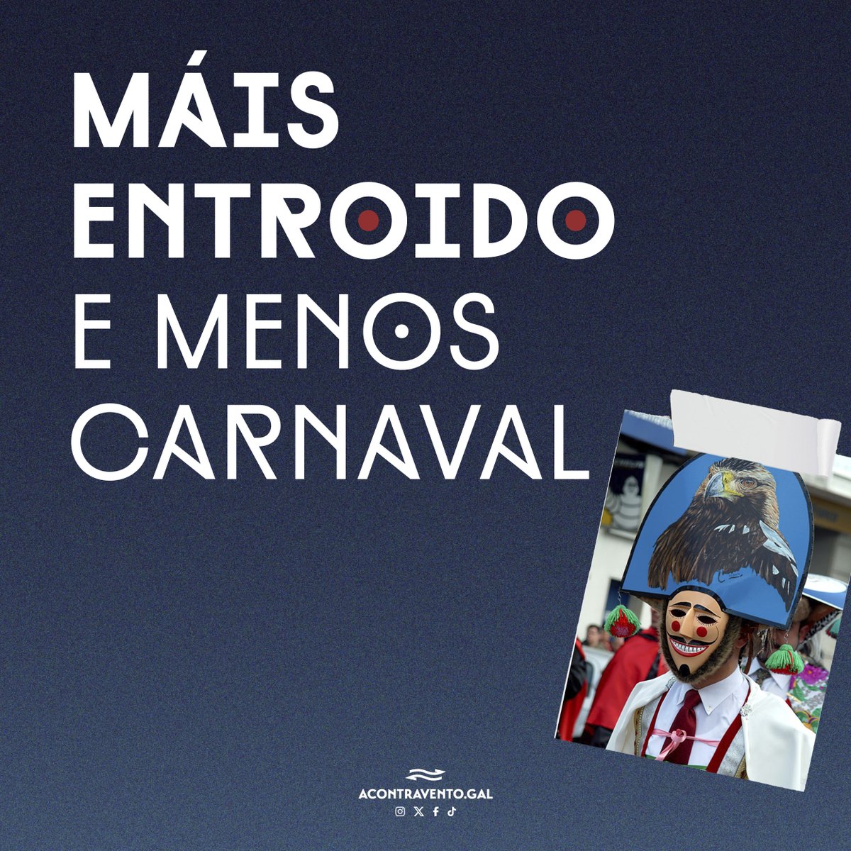 O Entroido, máis que unha festa, un sentimento!!

Desfrutade moito destas datas e sigamos mantendo e recuperando as nosas tradicións!!! 🤍💙🤍