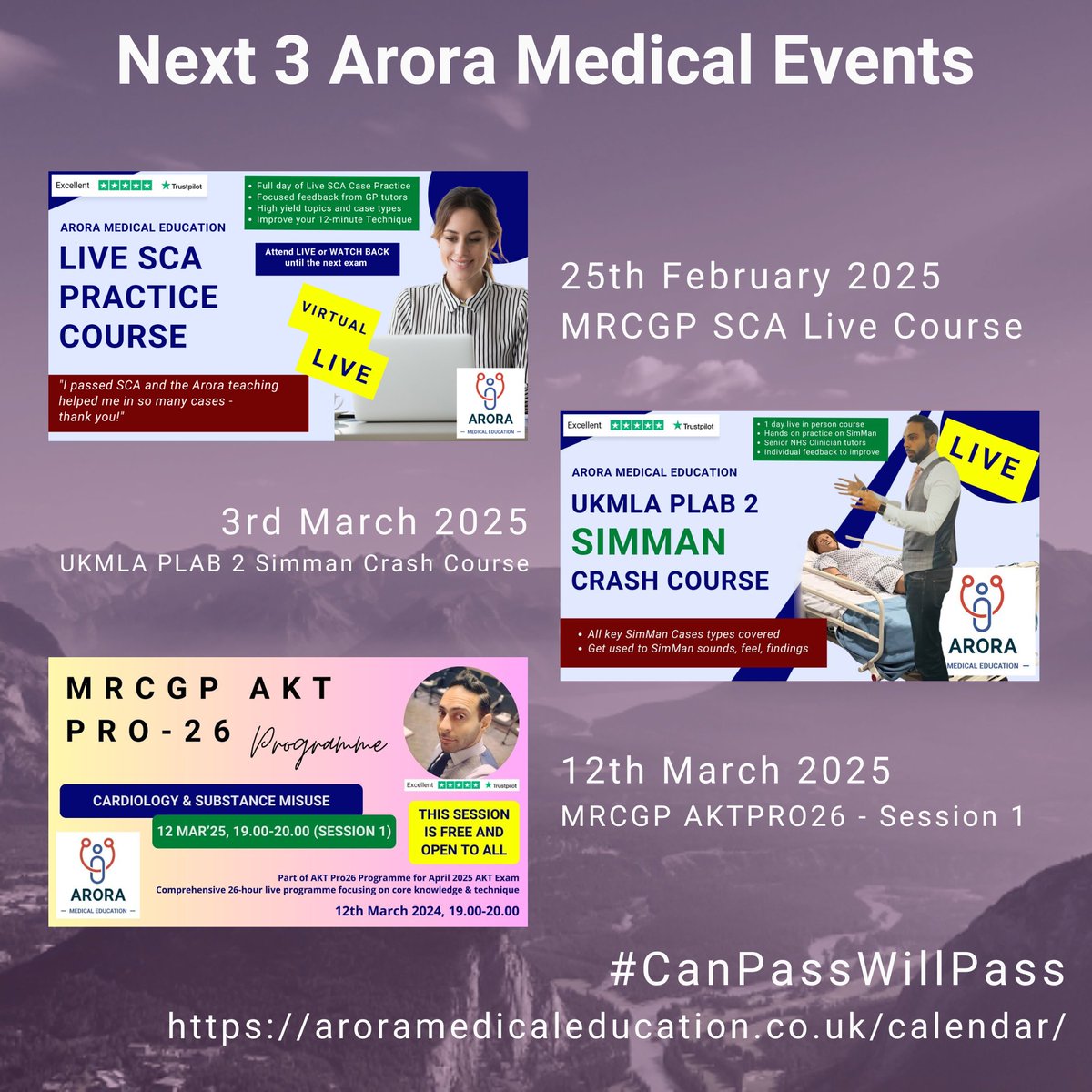 👉 Register for Upcoming Events &amp; Free Webinars: aroramedicaleducation.co.uk/calendar/

#CanPassWillPass #iWentWithArora