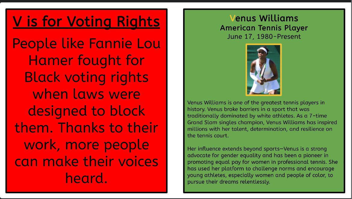 V is for voting rights! #BlackHistoryMonth2025
