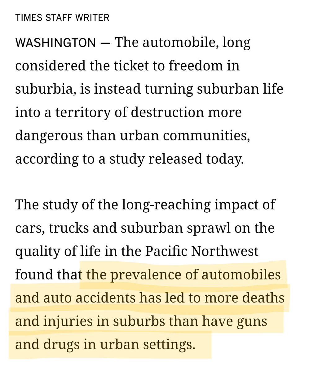 “People dramatically underestimate the risks of driving and overestimate the risks of crime.” the study’s author, Alan Thein Durning, study author, to LA Times.