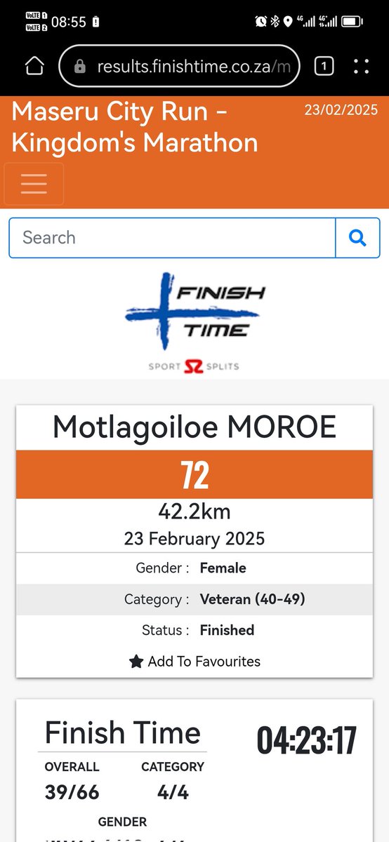Politics of the race distance aside, nna I went and did a long run ko Maseru. Ke kopa ha ke le on the podium ko Comrades, le se ke la makala. Ke tswa go taboga ko Lesotho. 🤭
#FetchYourBody2025