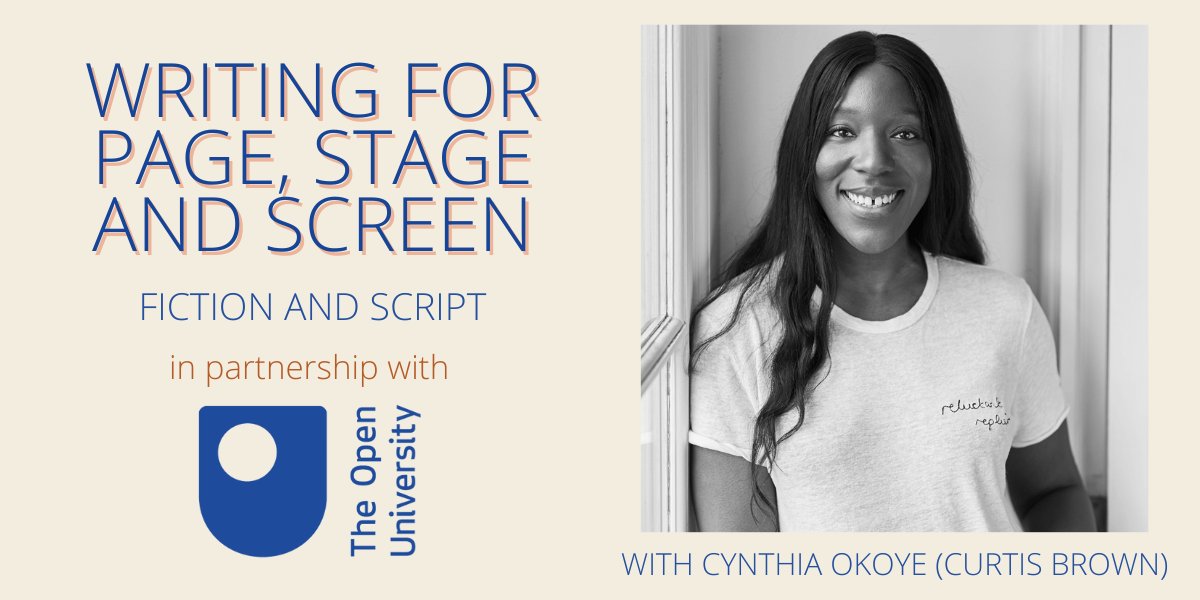 Cynthia Okoye <a href="/curtisbrownAC/">Curtis Brown Agency Company</a> is building a list of exciting writers &amp; directors for film &amp; television! Hear her speak about how to submit your work, and getting your screenwriting into the world at 'Writing for Page, Stage &amp; Screen' on 29th March.

Book: writersandartists.co.uk/events-and-cou…