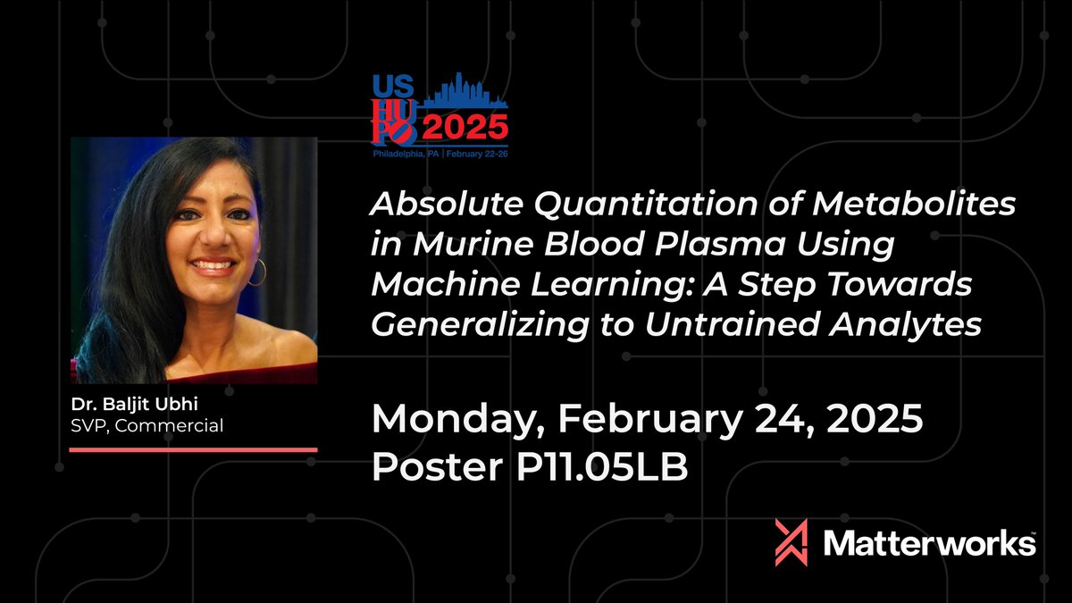 matterworks_bio's tweet image. Today at US HUPO, our SVP of Commercial Baljit Ubhi will present a poster highlighting our work with the Kanarek Lab at Boston Children's Hospital.