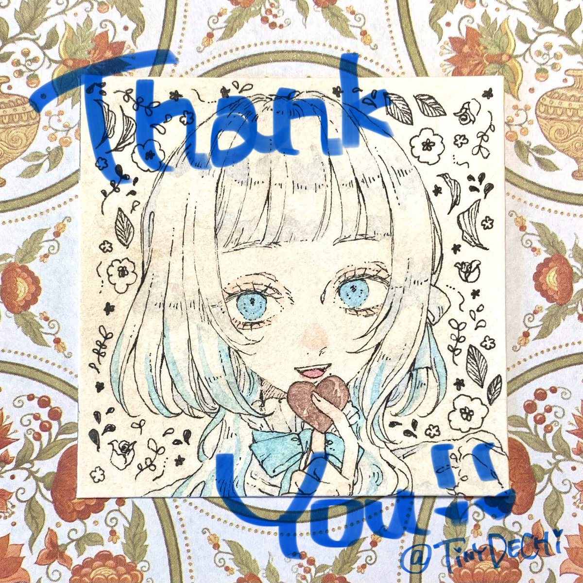 temoin__A's tweet image. ご依頼で描かせていただきました!!素敵なご縁をありがとうございましたっ!!🍫🩵🤍✨