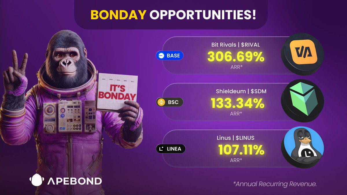 ApeBond (@apebond) on Twitter photo ๐ Happy ๐
ฑ๏ธonday! A new week, a new shot at greatness! ๐
๐ฎ <a href="/BitRivals/">Bit Rivals AI</a> โก๏ธ apebond.click/RIVAL
๐ค <a href="/Shieldeum/">Shieldeum | SDM.FUN</a> โก๏ธ apebond.click/SDM
๐ง <a href="/LinusOnLinea/">Linus</a> โก๏ธ apebond.click/LINUS
๐ฑ Plant the seeds for a winning week with Bonds! ๐ Happy ๐
ฑ๏ธonday! A new week, a new shot at greatness! ๐
๐ฎ <a href="/BitRivals/">Bit Rivals AI</a> โก๏ธ apebond.click/RIVAL
๐ค <a href="/Shieldeum/">Shieldeum | SDM.FUN</a> โก๏ธ apebond.click/SDM
๐ง <a href="/LinusOnLinea/">Linus</a> โก๏ธ apebond.click/LINUS
๐ฑ Plant the seeds for a winning week with Bonds!