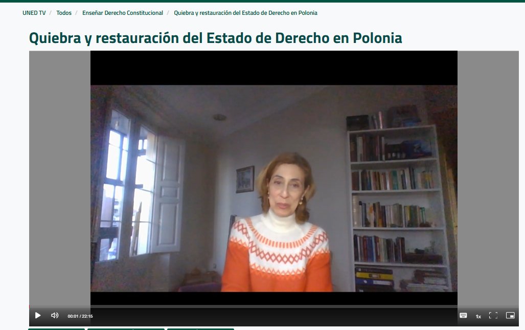 Videoclase

Quiebra y restauración del Estado de Derecho en Polonia

Por María Eugenia Hernández Peribáñez 
Profesora asociada de Derecho constitucional de <a href="/UVa_es/">Gabinete de Comunicación Universidad de Valladolid</a> 

canal.uned.es/video/67bc62cb…