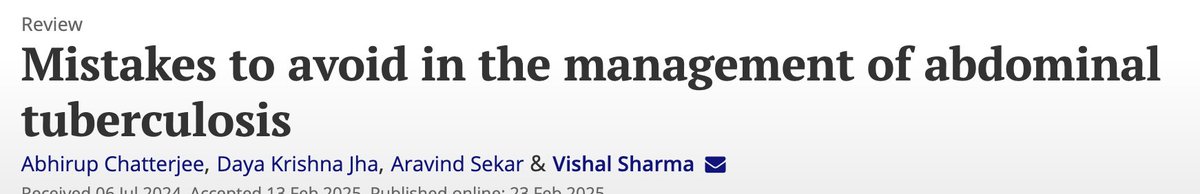 Vishal Sharma (@drvishal82) on Twitter photo Here is the link to free full text for a limited period through the <a href="/tandfmedicine/">T&F Medicine & Healthcare</a>
tandfonline.com/eprint/EWJIKBR… Here is the link to free full text for a limited period through the <a href="/tandfmedicine/">T&F Medicine & Healthcare</a>
tandfonline.com/eprint/EWJIKBR…